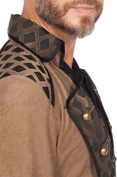 Jas Piraat Taupe Luxe - Maat XL