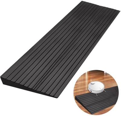 Dailygoods- Deurdrempelhelling 100x5x1cm - Rolstoelhelling - Antislip Drempelstrip - Zelfklevend Overgangsprofiel - Waterdicht PVC - Flexibel en Draagbaar