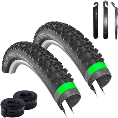 Fietsbanden set - Banden met binnenband - Allround fietsen - Met lekbescherming - 26 inch - Zwart