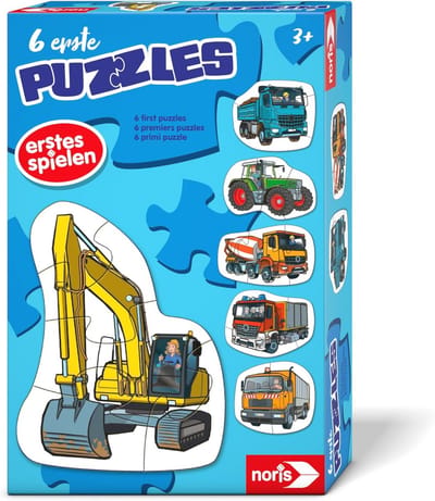 Eerste Puzzels: Voertuigen voor Peuters - Kinderspeelgoed met Tractor en Vrienden