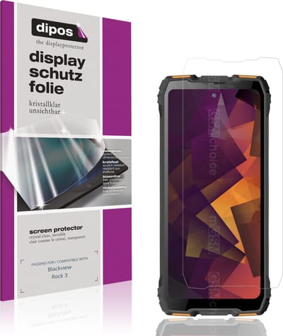 dipos – 4x Beschermfolie geschikt voor Blackview Rock 3 | Krasbestendige & heldere Screenprotector Ultra-Thin