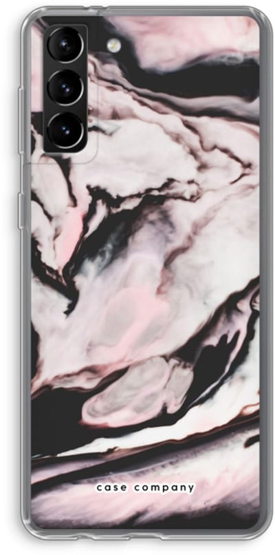 Case Company® - Hoesje geschikt voor Samsung Galaxy S21 Plus hoesje - Roze stroom - Soft Cover Telefoonhoesje - Bescherming aan alle Kanten en Schermrand