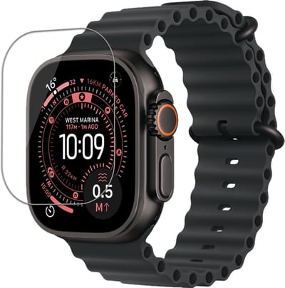 Screenprotector - Geschikt voor Apple Watch Ultra 3 (49 mm) - Extra Sterk - Tempered Glass - Gehard Glas - Beschermglas Screen Cover - Bescherm Protector voor Smartwatch