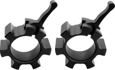 Gorilla Sports Olympische Jaw Lock - Haltersluitingen - 50/51 mm - Zwart - Set van 2