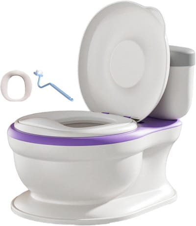 Potty Training Toilet - Kinderpotje Opvouwbaar - Zindelijkheidstraining Kind - Kindvriendelijk Ontwerp - 39 x 29 x 35 cm - Paars