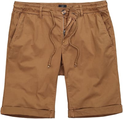 JP 1880 - Heren - Chinobermuda met een licht gewicht FLEXNAMIC® Regular Fit - Goudbruin - Maat 70