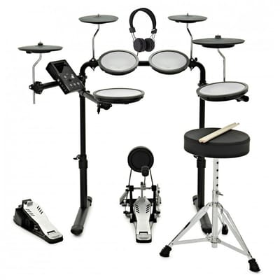 VISIONDRUM-PRO Elektronisch Drumstel met Kruk, Hoofdtelefoon & Bluetooth
