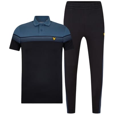 Lyle & Scott Heren Trainingspak Set (Verpakking van 2) (Lichtmarine)