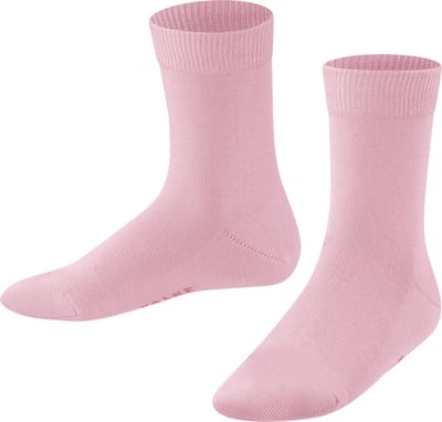 FALKE Family eenkleurig katoen sokken kinderen roze - maat 23-26