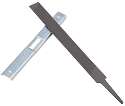 Dailygoods- Zaagkettingvijl met Dieptebegrenzer - Platte Vijl - Staal - 2 Stuks - 18,8 x 1,5 cm - Lichtgewicht en Compact