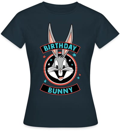 Looney Tunes Bugs Bunny Birthday Bunny T-Shirt Dames