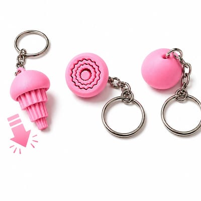 Jellyfish Fidget Toy Sleutelhanger – Anti Stress Speeltje voor Kinderen en Volwassenen – Sensorisch Friemelspeeltje – Pocket Toy – Compact Formaat – Roze