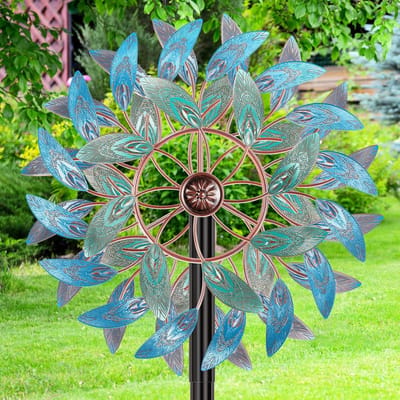Metalen Windspinner Tuin Decoratie Waterdicht Kinetisch Buiten Sculptuur