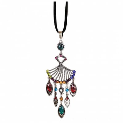 Ketting gekleurd Tibetaanse stijl verstelbaar - Charme Bijoux