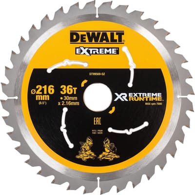DeWalt DT99569 XR Cirkelzaagblad 216 x 30 x 36T - Hout