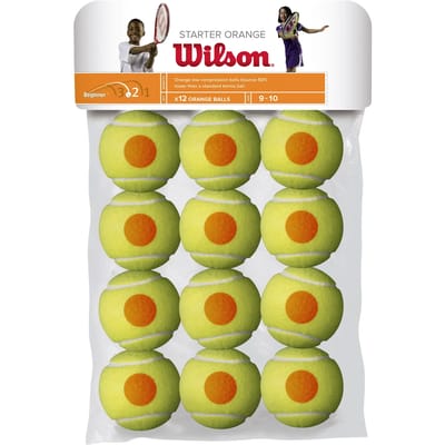 Set van 12 tennisballen Wilson Starter Orange