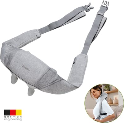 Beurer MG 154 Nekmassageapparaat – Draadloze Shiatsu Massage – Met 4 Massagekoppen + 2 Massagevingers – Warmtefunctie – 2 Intensiteitsniveaus – Handsfree Rugzaksysteem – Tot 2 uur gebruik - 3 Jaar garantie