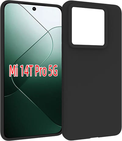 MobyDefend Hoesje - Geschikt voor Xiaomi 14T Pro - TPU Backcover - Mat Zwart