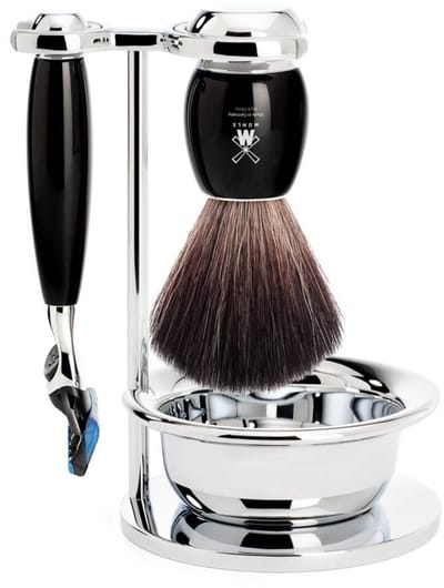 MÜHLE -Scheerset Vivo 4-delig - Zwart - Fusion