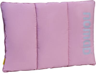 NOMAD® Wollip Vulbaar Reiskussen | Roze | Vakantie Hotel Camping Kussen | Stevigheid Aanpasbaar | Kampeerkussen Incl Hoes