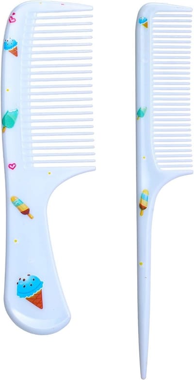 Haarborstel Set voor Kinderen - 2 Stuks, Styling Kam voor Meisjes, Fijne Tanden Kam, Antistatische Haarverzorging en Haarstyling Tools