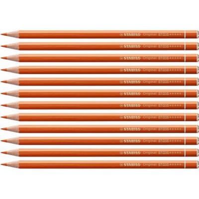 STABILO Original - Kleurpotlood - Voor Haarfijne Lijnen - Met Elastische Kern - oranjerood - per stuk