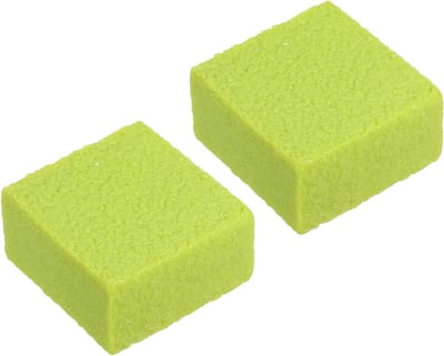 Pickleball Paddle Eraser 5x5x2.5cm - 2 Stuks Vierkante Rubber Racket Schoonmaker voor Pickleball, Groen en Effectief Dust Remover