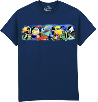 Vissen Fish Alive The Coloured House T-shirt M