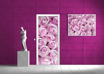 Pink Roses Photo Wallcovering