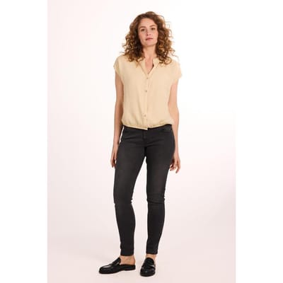 DIDI Dames 5 pocket denim pants Denim washed black maat 36