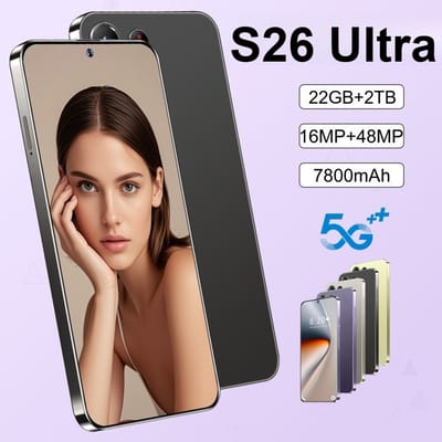 Mobiele Telefoons S26 Ultra Origineel 7800mAh Gezichtsherkenning Smartphone 5G Dual SIM 7,3 inch Wereldwijd Android 15 Ontgrendelde Mobiele Telefoons