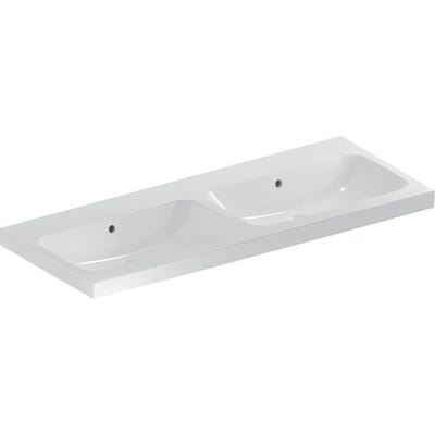Geberit iCon Light double washbasin 120 cm without tap hole, with overflow 501.838.00.3