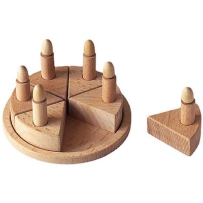 Kinderen Simulatie Verjaardagstaart Houten Speelgoed Rollenspel Beuken Houten Paletten Voedsel Snijden Taart Interactieve Spellen Keukenspeelgoed brown