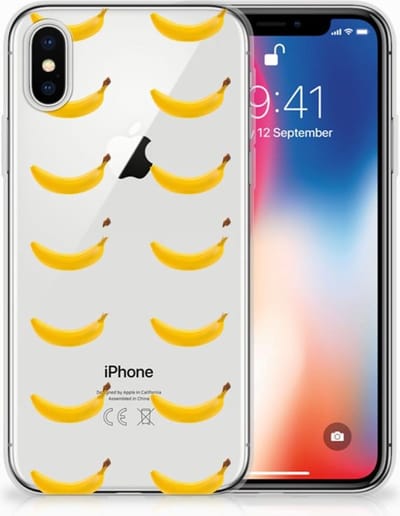 Apple iPhone X | Xs Siliconen Case Banana