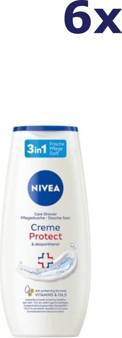 Nivea Douchegel - Creme Protect & Dexpanthenol - 6 x 250 ml