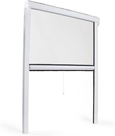 Raamhor - Insectenhor Rolbaar - Insecten Buiten Houden - Op Maat Te Maken - 100x160 cm - Wit