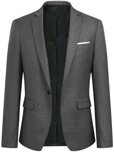 ALLTHEMEN Heren Blazer Suit Jacket - Heren slim fit jas - S