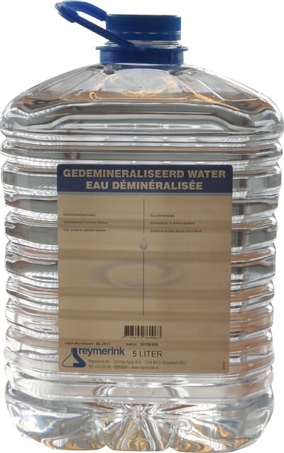 Reymerink - Gedemineraliseerd Water 5-8 10l | Desinfectie voor PMU, Tattoo, Beauty, Styliste, Kapper Studio & Laser Salon Huisarts Tandarts Praktijk | Laserkliniek | Desinfectiemiddel | Desinfectiespray | Pure Alcohol | Tatoeage Praktijk Schoonmaak