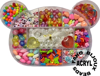 Fako Bijoux - Kralen Set - Acryl - Sieraden Maken - Serie 8 - Beer - 350 Stuks