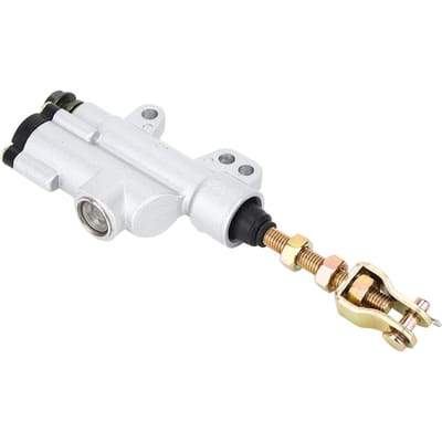 Pompe de maître-cylindre hydraulique de frein arrière noire pour moto, VTT, dirt bike blanc