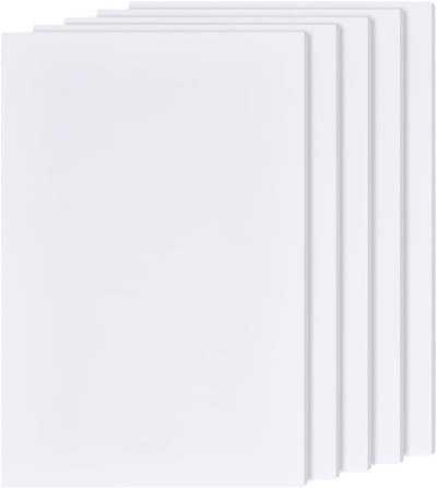 5 Stuks 6mm Witte Foamplaten, 30x20cm Rectangulaire PVC Foam Board voor Creatieve Projecten, Knutselen en Presentaties