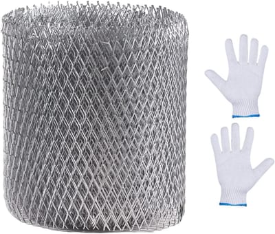 Dakgootbeschermers - Gootbescherming Net - Blokkeren Bladeren - Stevig Aluminium - 6 Meter Lengte - Zilverkleurig