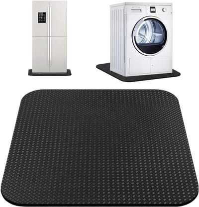Dubbelzijdige antislipmat 60 x 60 cm, trillingsmat voor wasmachines en drogers, waterdichte vloerbescherming en geluidsisolatie voor huishoudelijke apparaten