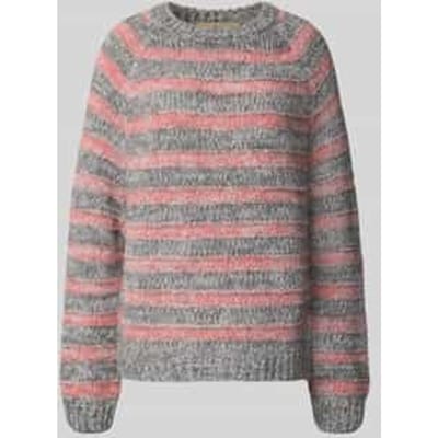 Gebreide pullover met structuurpatroon en met alpaca-aandeel