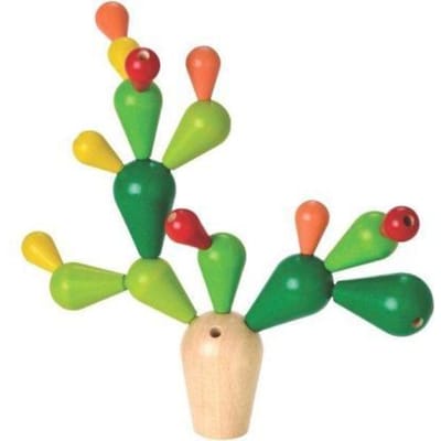 PlanToys Balancerende Cactus Baby- en peuterspeelgoed Houten speelgoed