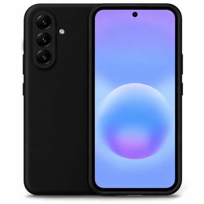 Technow hoesje geschikt voor Samsung Galaxy A37 - Liquid Back Case - Cover - Zwart