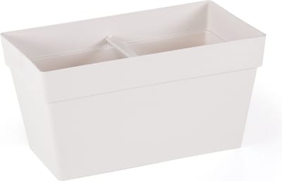 2st Elegante Mansion drainage Bloembak crème kruidenbak plantenbak bloempotten 30x17 cm
