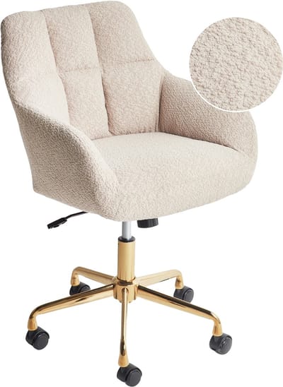 PALMDALE - Bureaustoel - Beige - Polyester