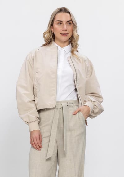 Beaumont Danique Bomber Jassen Dames - Zomerjas - Beige - Maat 44