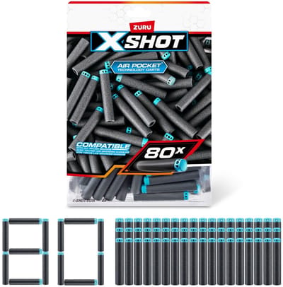 XSHOT Excel navulpak 80 darts